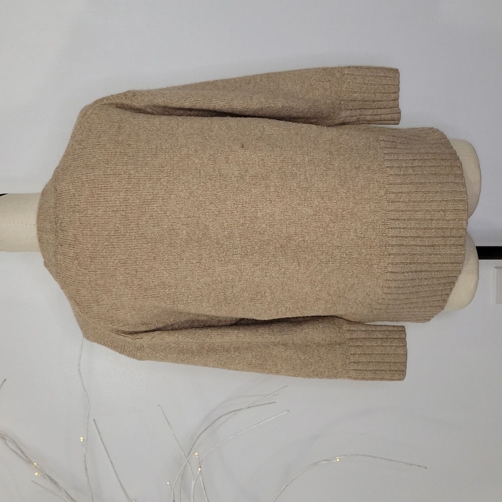 Zara Knit Oversized Tan Sweater SZ S - Picture 3 of 8